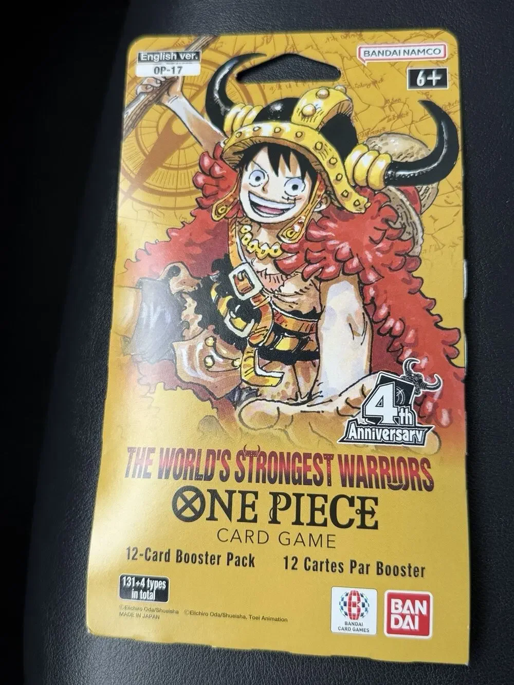 One Piece TCG OP-17 World's Strongest Warriors Sealed Sleeved Booster Pack Eng